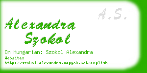 alexandra szokol business card